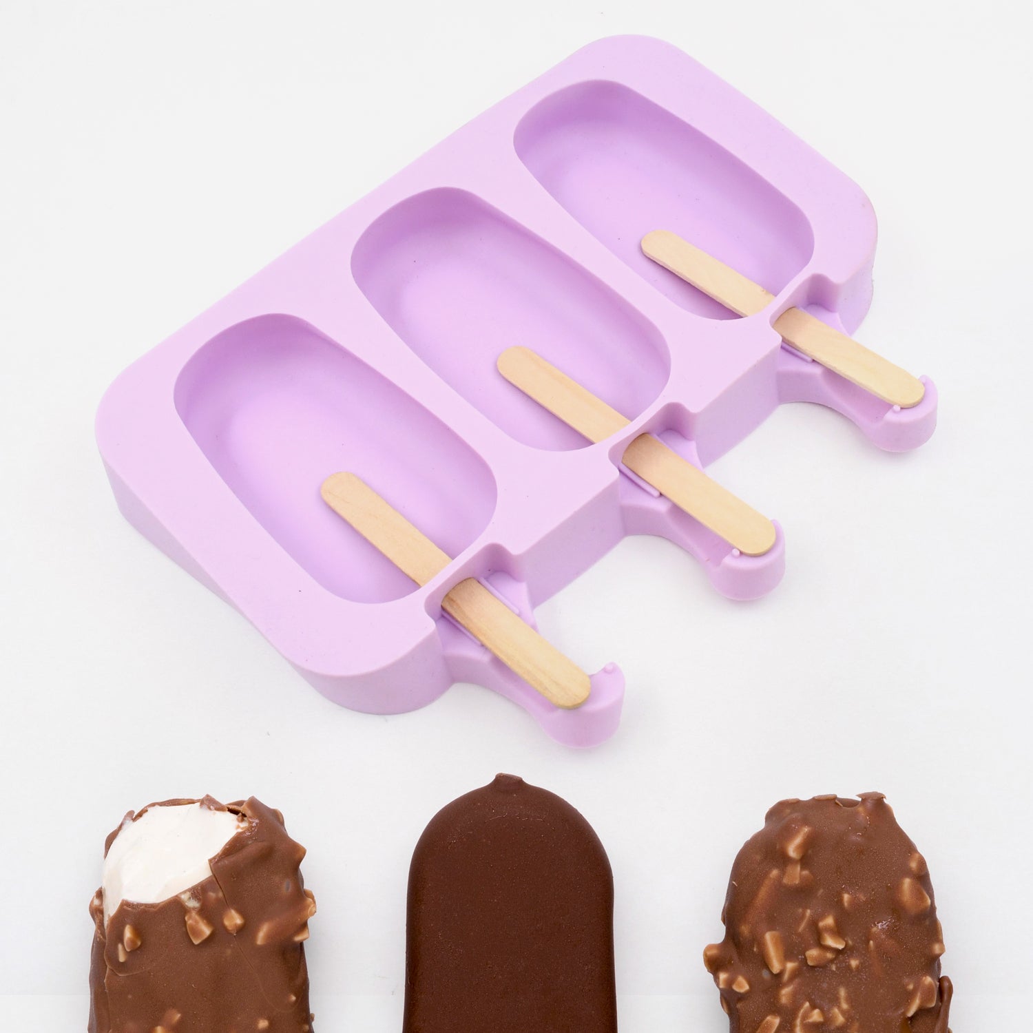 10031 Silicone Popsicle Molds, Ice Pop Maker Molds with Lids and Sticks for Kids DIY Homemade Ice Cream, (With 50 Sticks) 10031 Silicone Popsicle Molds, Ice Pop Maker Molds with Lids and Sticks for Kids DIY Homemade Ice Cream, (With 50 Sticks)